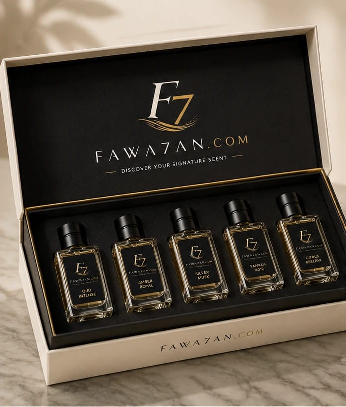 fawa7an gift set — five signature fragrances, beautifully boxed